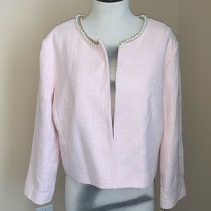 Karl Lagerfeld Pink Blazer with pearls